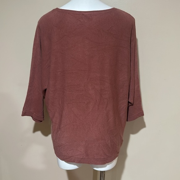 Soho Women's Long Sleeve Brown Top - Picture 4 of 8